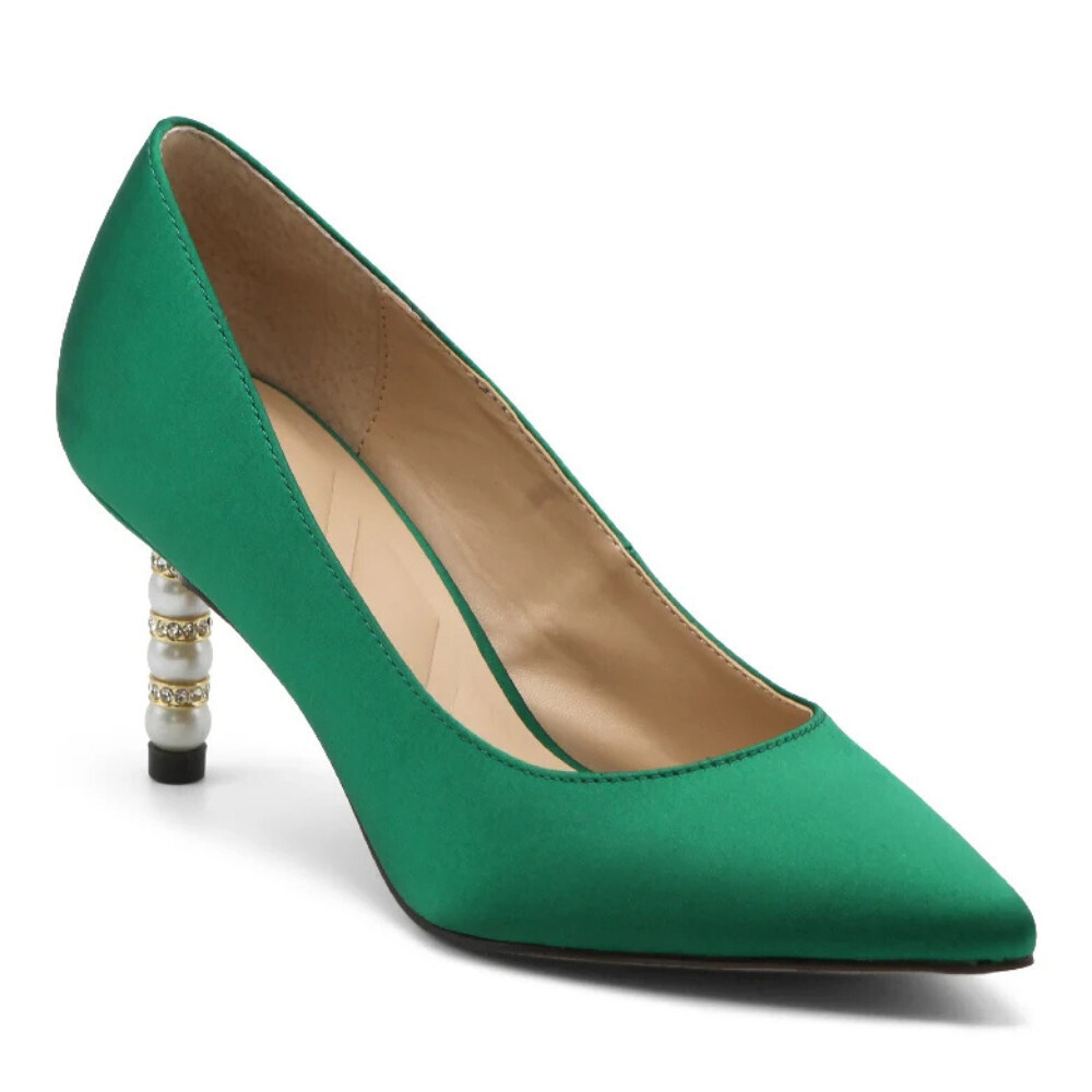 Charles David Sienna Pumps Women's 8.5 Emerald Pointed Toe Stiletto Heel GAL1055
